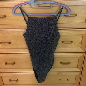 Sparkly silver bodysuit H&M size small